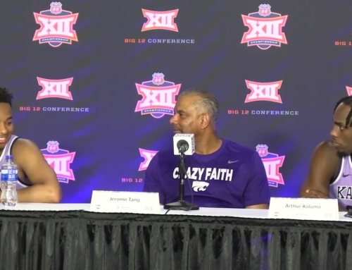 WATCH: Jerome Tang, Tylor Perry and Arthur Kaluma press conference after beating Texas in Big 12 Tourney